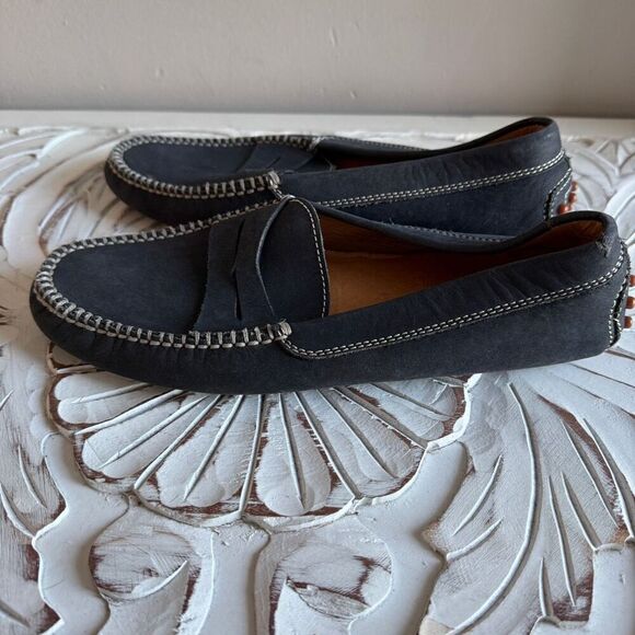 Tod\'s Men’s Gommino Navy Blue Suede Driving Shoes Sz 6.5 fit women’s 9.5 main image 2